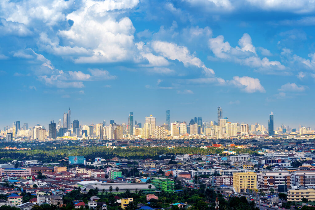 Cityscape in Bangkok, Thailand.